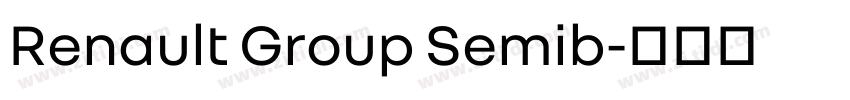Renault Group Semib字体转换